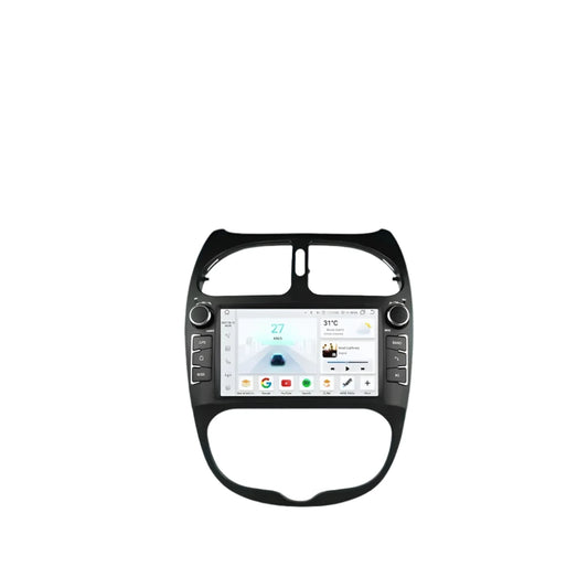 Auto Multimedia Speler - Voor PEUGEOT 206 206CC 206SW - 3GB32GB - 8 Core - Carplay Scherm - Navigatiesysteem Auto - Multimedia Autoradio - Zwart - QUORE