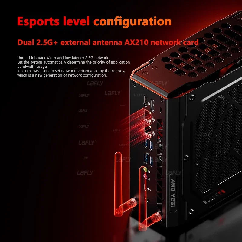 Mini PC – Mini Desktop – Compacte Desktop – Microcomputer – Kleine PC – AMD R7 7435HS Processor – 16 GB RAM – 512 GB SSD – DP HDMI Type-C Aansluitingen