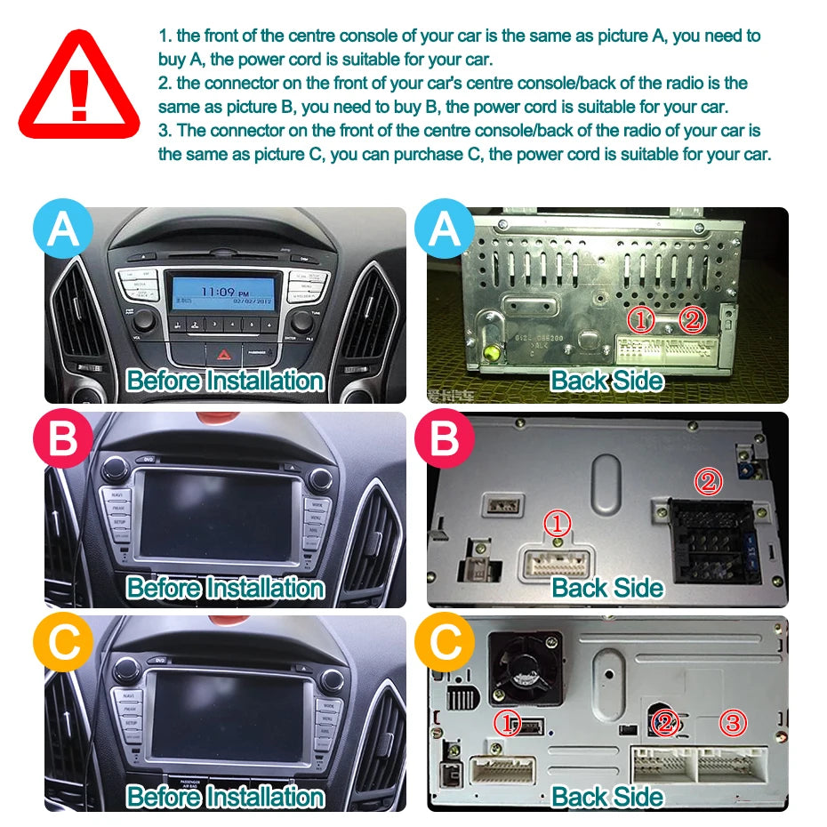 Autoradio Hyundai IX35 – 2-Din Multimedia Systeem – Auto Stereo Navigatie – Android 14 Touchscreen – 7 Inch HD Scherm – 4G LTE & Draadloze CarPlay