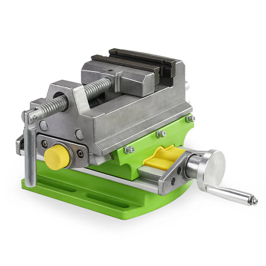 Bankschroef - Bench Vice - Aluminiumlegering - 360 Graden Roterend - 2 in 1 Precisie Frees-Boorbankschroef - Behuizing van aluminiumlegering - Groente - QUORE