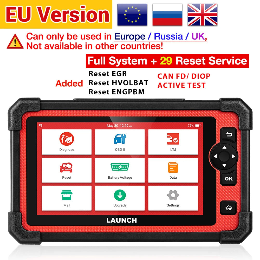 OBD Scanner - OBD2 - Auto Scanner - Auto uitlezen - Diagnose Apparatuur voor Auto's - Bidirectioneel Gereedschap - 35+ Reset Functies - ECU Codering - CANFD - DOIP - Actieve Test - EU Versie