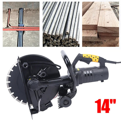 Sleuvenzaag – Wandslijper – Randzaag – Betonzaag – Granietzaag – 2800W Motor – 14 Inch Zaagblad
