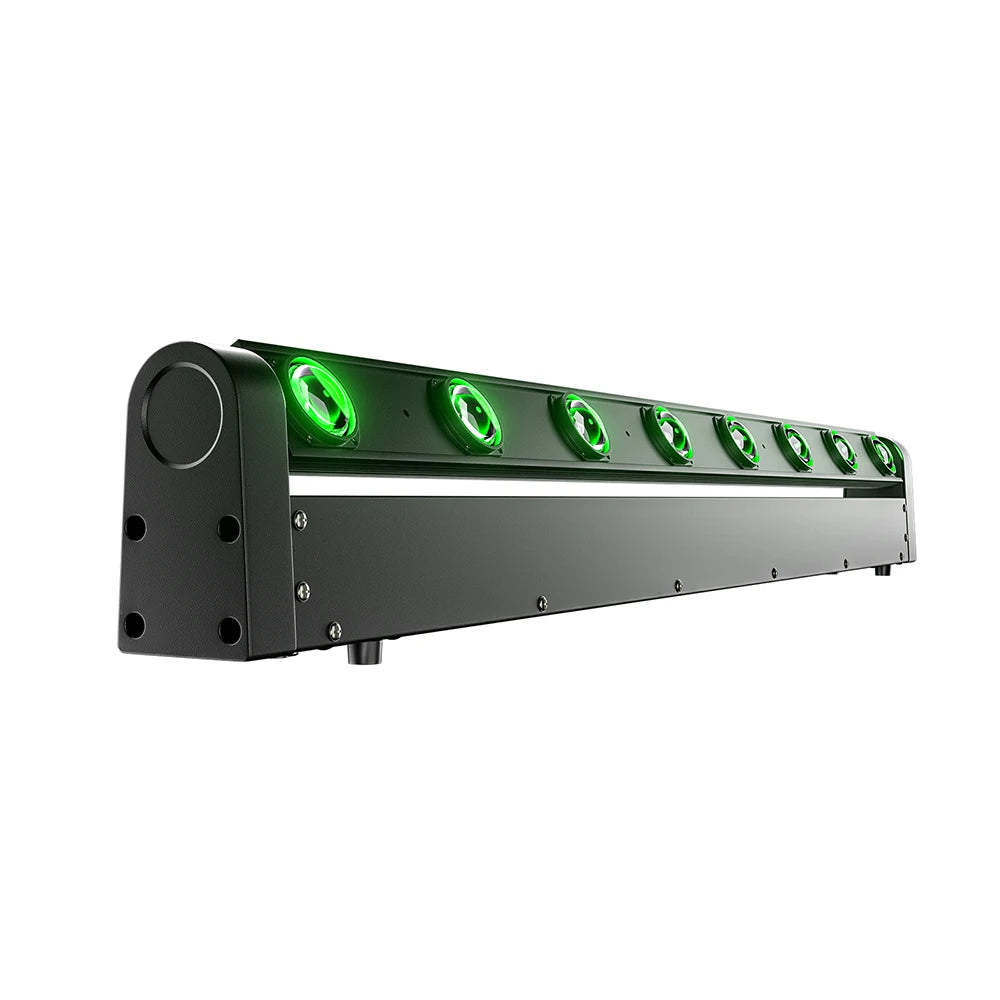 LED Beam Bar – DJ Verlichting – Podiumlicht – Evenementenlicht – Theaterlicht – 8x12W RGBW LED – DMX512 Geluidsgestuurd – Compact Robuust Design – EU Plug