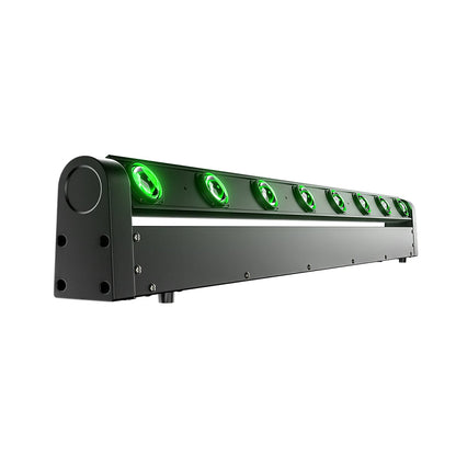LED Beam Bar – DJ Verlichting – Podiumlicht – Evenementenlicht – Theaterlicht – 8x12W RGBW LED – DMX512 Geluidsgestuurd – Compact Robuust Design – EU Plug