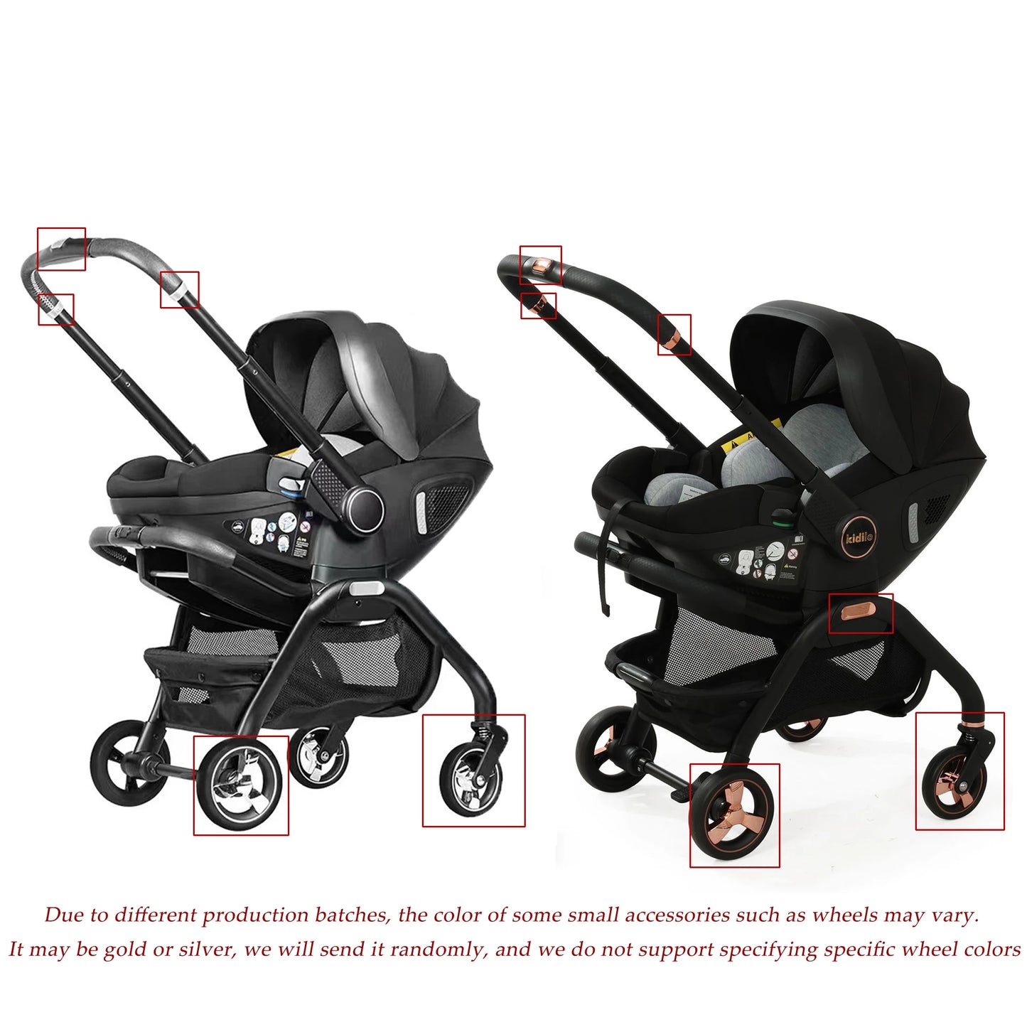 Portable 3-in-1 Baby Stroller Newborn Baby Sleeping Basket Multi-function Child Car Seat Luxury Baby Carriage Foldable