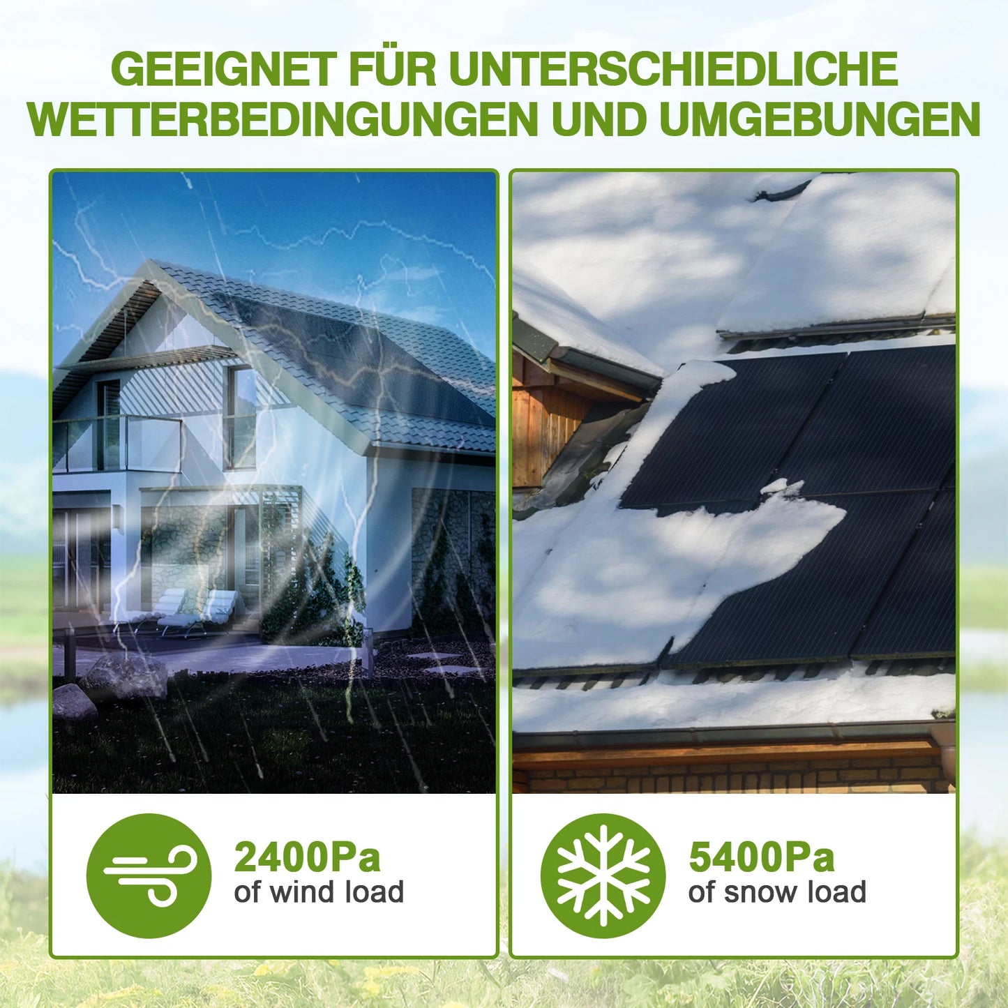 400W Zonnepaneel – Monokristallijn Solar Paneel – Zonnecel Module – Solar Energiepaneel – 12 Volt Systeem – Hoog Rendement 24% – Robuust Stijf Frame
