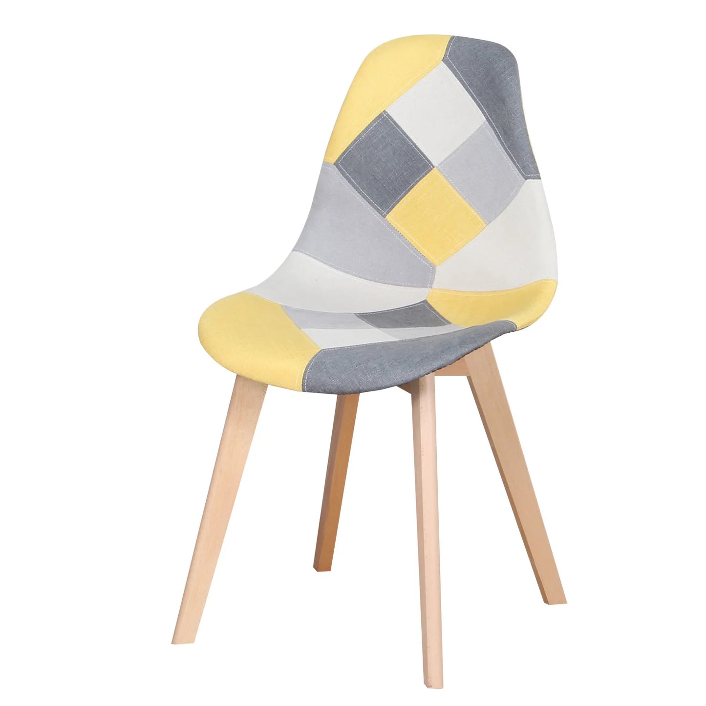 Eetkamerstoelen – Bureaustoelen – Stoelen – Patchwork Stoelen – Massief Houten Poten – Ergonomisch Design