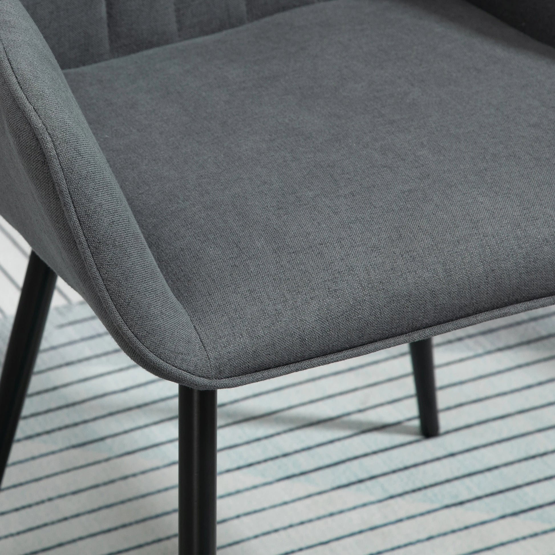 Stoelen – Eetkamerstoelen – Tafelsstoelen – Comfortabele Stoelen – Scandinavisch Design – Ergonomisch – Metalen Pootjes - QUORE