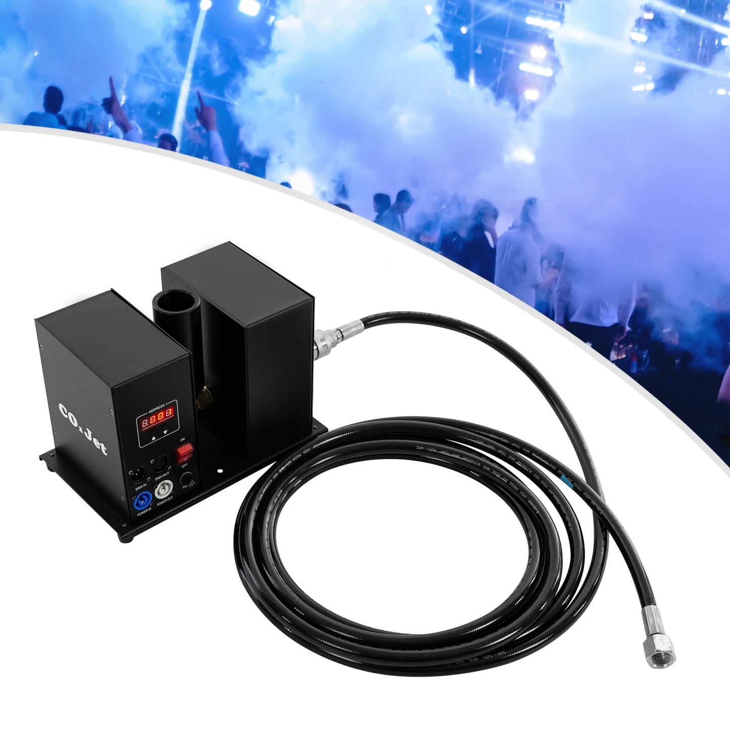 Rookmachine – CO₂ Luchtkolom – Effectmachine – Rookkolom – Evenementenmachine – 7-8 Meter Sprayhoogte – 250W Vermogen