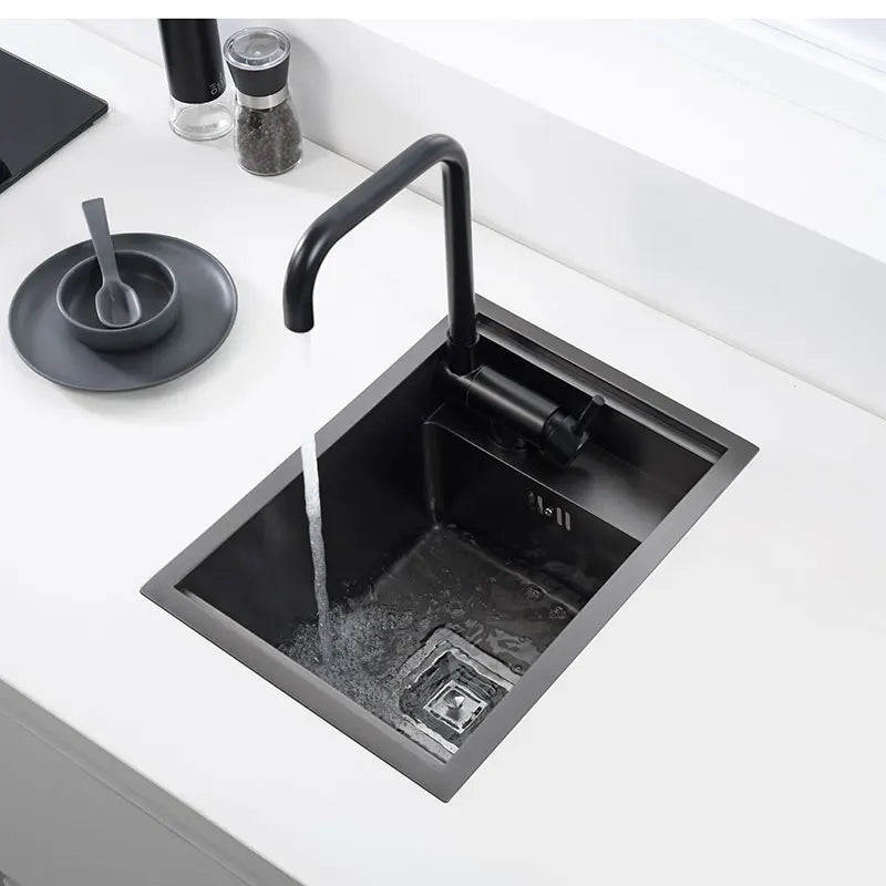 Spoelbak – Gootsteen – Keukenspoelbak – Barspoelbak – Balkonspoelbak – Enkelvoudige Kom – RVS Roestvrij Staal – Compact 45x30 cm