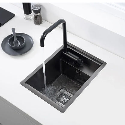 Spoelbak – Gootsteen – Keukenspoelbak – Barspoelbak – Balkonspoelbak – Enkelvoudige Kom – RVS Roestvrij Staal – Compact 45x30 cm
