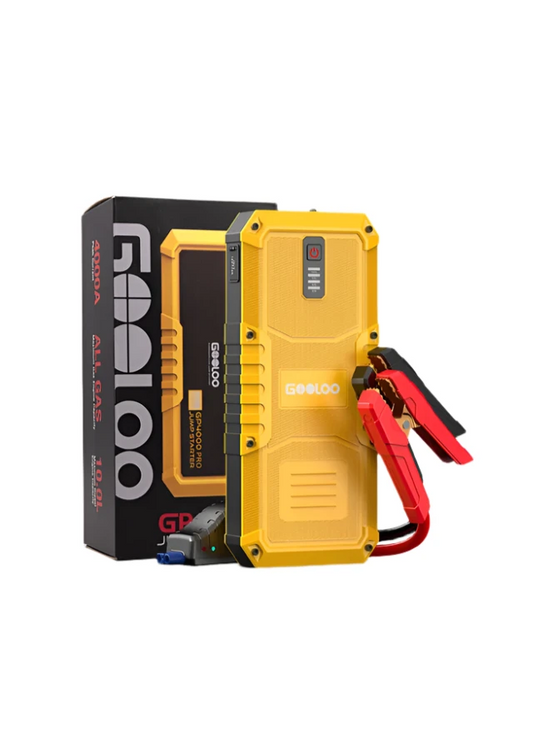 Jumpstarter - Jumpstarter voor Auto - 12V - 4000A - 26800mAh - Auto Start Apparaat - Jumpstarter met Powerbank - Jump Starter Auto Booster - Zwart - QUORE
