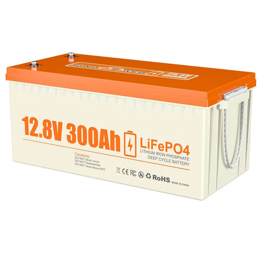12V 300Ah LiFePO4 Batterij – Lithium Accu – Energieopslag – Zonne-energie Batterij – Camper Accu – Lichtgewicht – 200A BMS Veiligheid