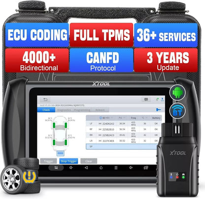 TPMS Programmeertool – Bandenspanning Sensor Tester – Auto Diagnose Scanner – TPMS Sensor Relearn – 7 Inch Scherm – Draadloze Bluetooth Verbinding