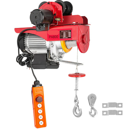 Takel - Lier - Winch - Kabeltakel - Elektrische - 1000kg - met Loopkat – Bedrade Lier voor Overhead Hijswerk in Garage of Werkplaats