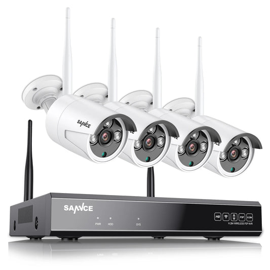 Draadloos Beveiligingssysteem – Wifi Cameraset – CCTV Beveiliging – Videobewaking – 8 Kanaals NVR – 3MP Outdoor Camera’s – 2K Full HD Beeld – Nachtzicht Met Smart IR - QUORE