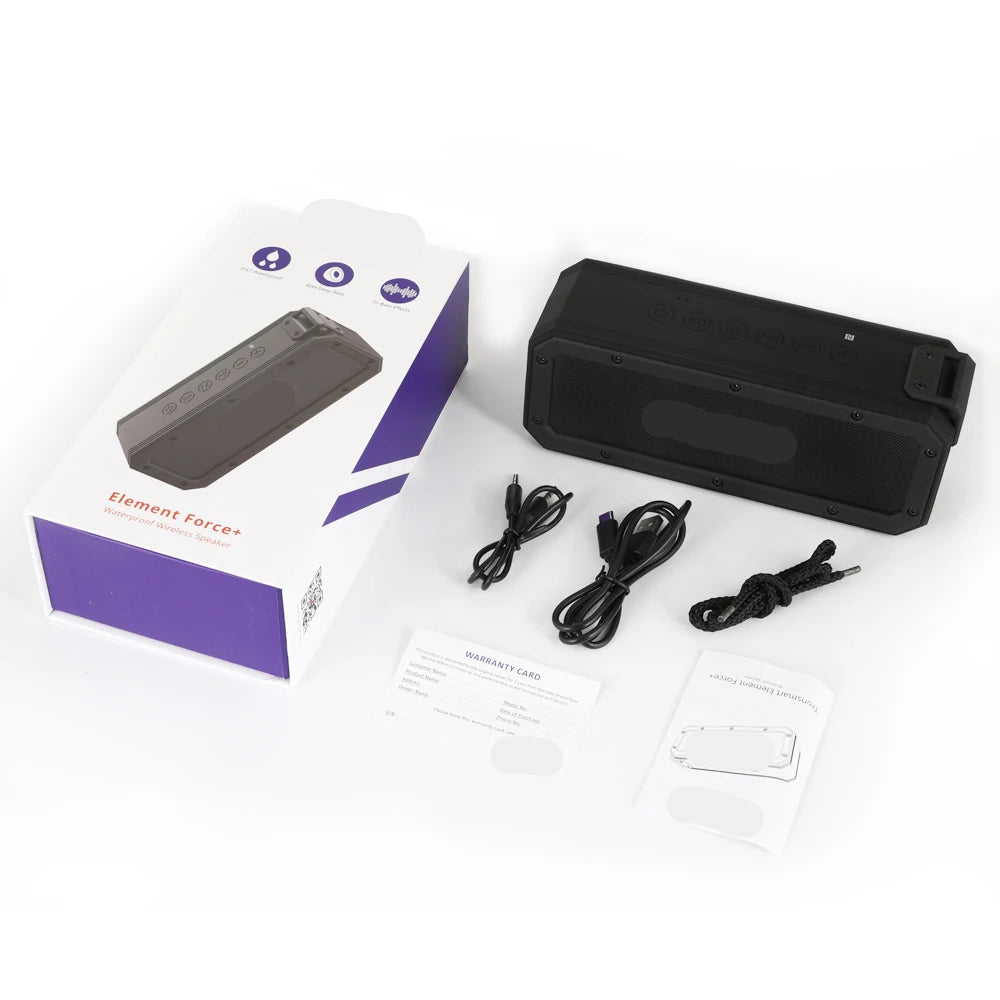Bluetooth Speaker - Speakers - Partybox - Muziekbox - 40W - met IPX7 Waterdicht Design - Draagbare - TWS, NFC en Spraakassistent - Compacte Speaker Zwart met Krachtig Geluid - Zwart