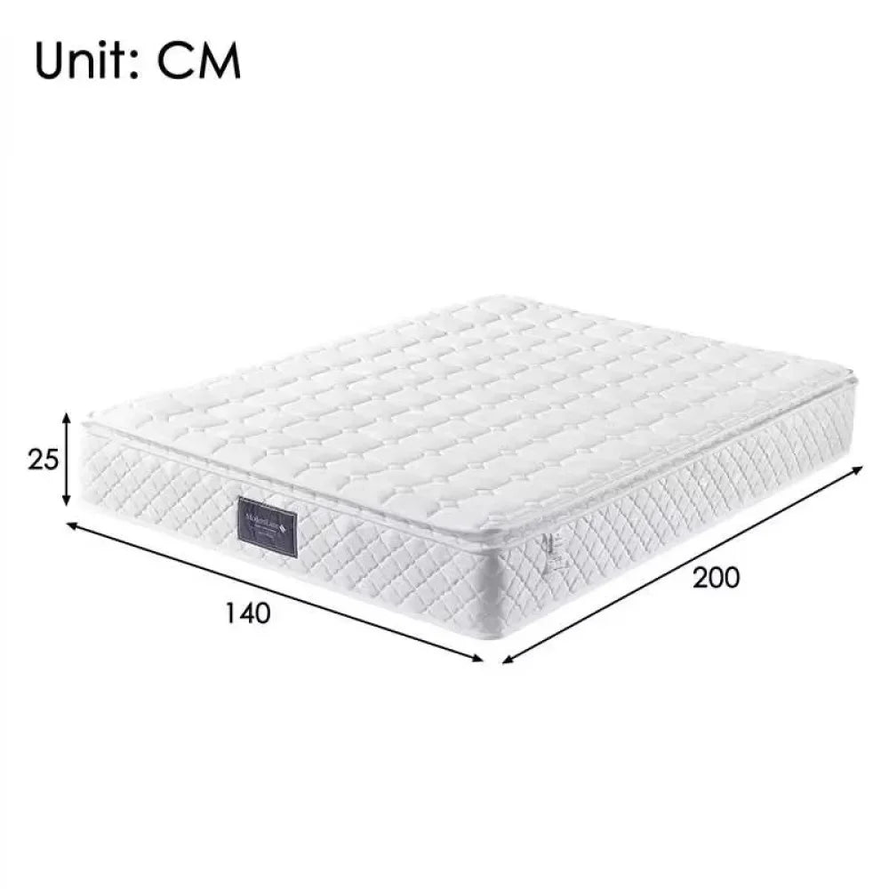Matras – Pocketvering Matras – Koudschuim Matras – 7-Zones Matras – Medium Stevige Matras – 140x200 cm – 7-Zones Koudschuim Voor Optimale Ondersteuning – 100% Oeko-Tex Gecertificeerd