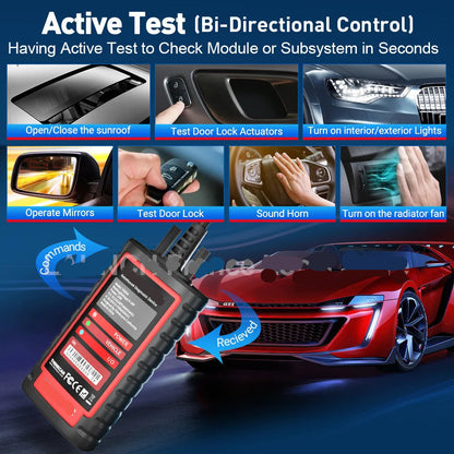 OBD2 Scanner - OBD - Uitleesapparatuur Auto - Diagnosecomputer - Storing Verwijderen - Auto Accessoires - Auto Uitlezen - 15 Reset Services - Systeem Scanner