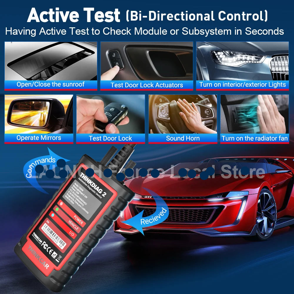 OBD2 Scanner - OBD - Uitleesapparatuur Auto - Diagnosecomputer - Storing Verwijderen - Auto Accessoires - Auto Uitlezen - 15 Reset Services - Systeem Scanner