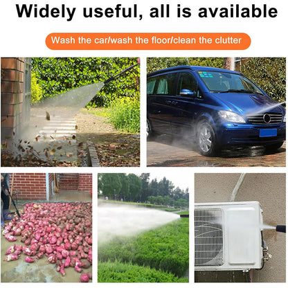 Hogedrukreiniger – Elektrische Spuit – Waterkracht Spuit – Terrasreiniger – Tuinspuit – 220V – 1600W Motor – 110 Bar Druk met 3 Meter Slang