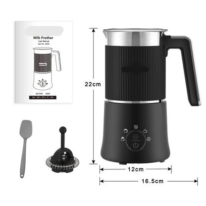 Melkopschuimer - Melkopschuimer Electrisch - Milk Frother - 5-in-1 – Warm & Koud Schuim – Warme Chocolademaker – Vaatwasserbestendig