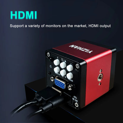 1080P 13MP 130X FULL HD Industrial Microscope C-Mount Digital Camera Via HDMI Measurement For PCB Soldering Phone Repair - QUORE