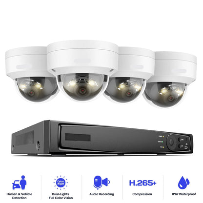 Beveiligingscamera set – CCTV camera – Surveillance camera – Bewakingscamera – Beveiligingskit – 12MP Dual Light – 4TB HDD Inclusief