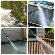 Elektrische Hogedrukreiniger - 3500W - 200 BAR - Snoerloos & Krachtig - Multifunctioneel - Elektrisch - Hogedrukwaterpistool - Voor Het Bewateren van de Tuin - Het Schoonmaken van Planten - Het Wassen van de Auto - Met 2 Accu - Zwart