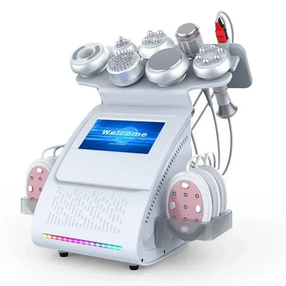 Multifunctionele Ultrasone Body Slimming Machine – Huidverzorgingsapparaat – Vetverbrander – Lichttherapie – Huidversteviger – 80 kHz Cavitatie – 7-Inch Touchscreen