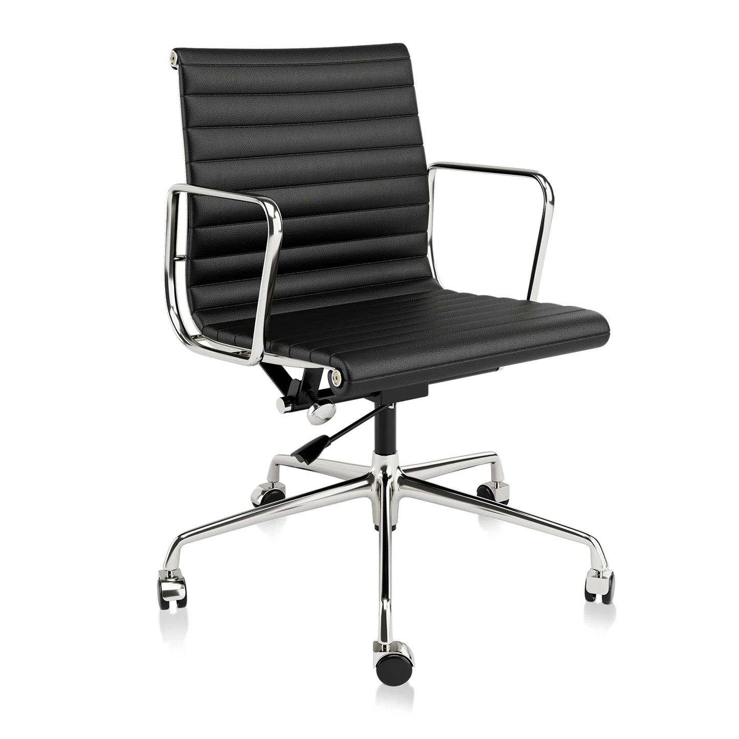 Bureaustoel – Ergonomische Stoel – Office Chair – Draaistoel – Gamestoel – Bruin Leder – Verstelbare Hoogte – Ribbelstructuur Zitvlak - QUORE
