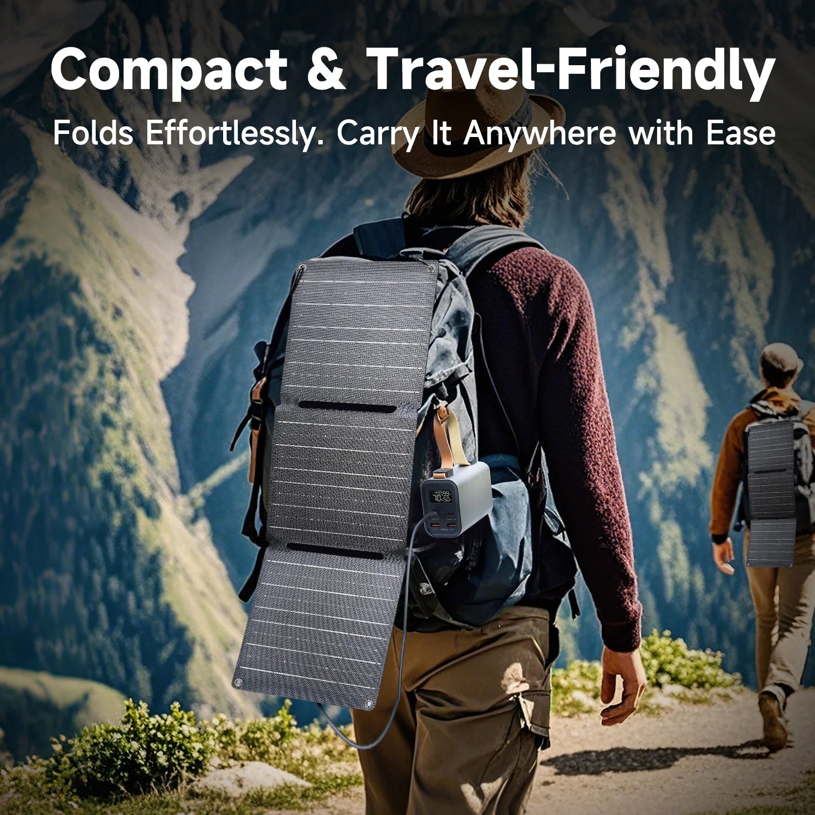 ALLPOWERS Power Bank PB 100W Fast Charging Powerbank with 21W Solar Panel Portable Battery Charger For Laptop Phone Camping - QUORE