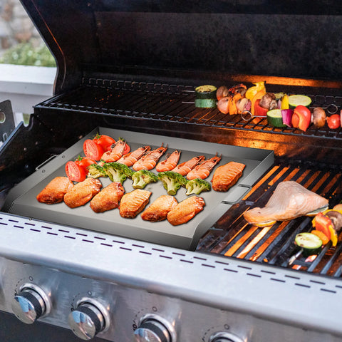 BBQ Grill - Grill Rotisserie Kit - Grillset - Draagbaar - Kampvuurkookuitrusting - 36x22 Inch- voor Buiten Kamperen BBQ Grillen Koken Pannenkoeken Spek Ei - Zilver