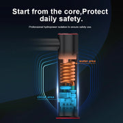 Elektrische kraan - Elektrische Kraan Keuken - Kokendwaterkranen - RVS Warmwaterkraan - 3200W - 2-in-1 - Heet - Koud - Digitaal Display - IPX4 - Badkamer - Metaal Zwart