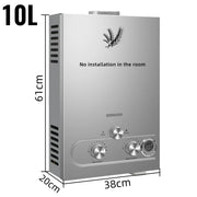 VEVOR LPG liquefied petroleum gas water heater 6L 8L 10L 12L 16L 18L liquefied petroleum gas propane butane water heater