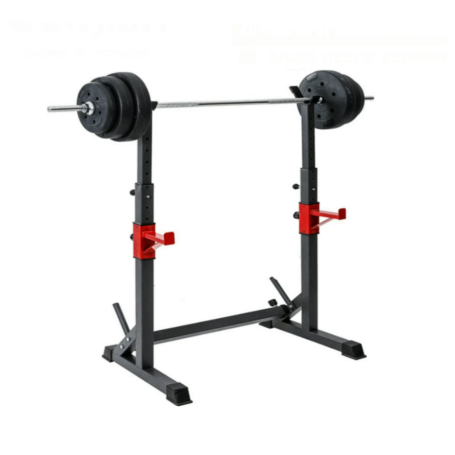 Power Rack - Haltersteunen - Squat Rek - Verstelbaar Squat Rack & Haltersteun - Multifunctioneel Krachtstation - Zwart - QUORE