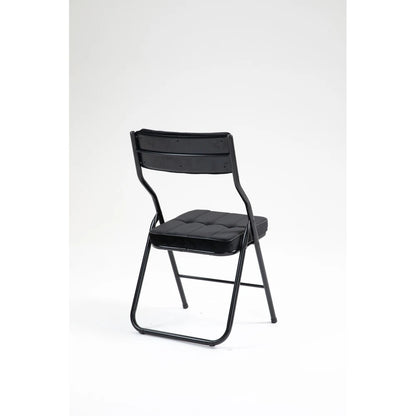 Klapstoel – Vouwstoel – Campingstoel – Opvouwbare Stoel – Eettafelstoel – Roestvrijstalen Frame – Fluwelen Bekleding