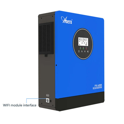 6KW Zonnestroomomvormer – Solar Omvormer – Pure Sinusgolf Inverter – Hybride Omvormer – Zonnepaneel Omvormer – Met Wifi – Dubbele MPPT – Compact & Lichtgewicht - QUORE