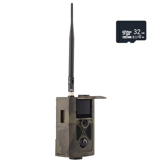 Wildcamera – Jachtcamera – Trailcam – Beveiligingscamera – Wildlife Camera – 16MP Foto’s – 120° Kijkhoek - met 32GB kaart