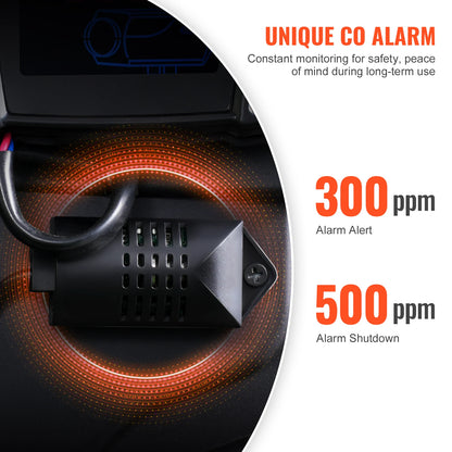 SucceBuy 8KW Car Heater 12V/24V All in One Diesel Air Heater Bluetooth/Display/CO Alarm Horizontal Diesel Heater Vehicle/Garage - QUORE