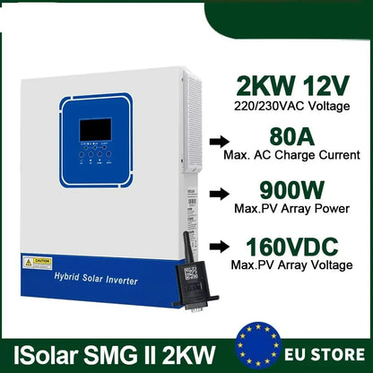 Zonnomvormer – Hybride Omvormer – Pure Sinus Omvormer – Solar Omvormer – 48V Zonnestroom Omvormer – 5600W Vermogen – MPPT Zonnelaadregelaar