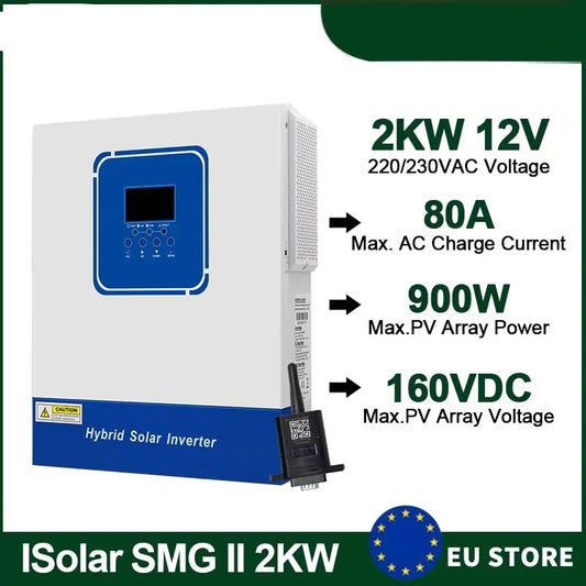 Zonnomvormer – Hybride Omvormer – Pure Sinus Omvormer – Solar Omvormer – 48V Zonnestroom Omvormer – 5600W Vermogen – MPPT Zonnelaadregelaar