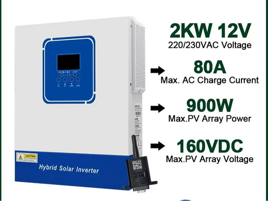 Solar Hybride Omvormer – Zonne-energie Omvormer – Solar Inverter – MPPT Lader – Off-Grid Omvormer – Pure Sinusgolf Uitgang – Wifi Monitoring