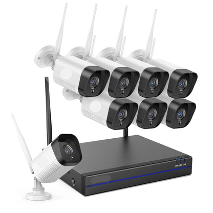 Draadloze Beveiligingscamera Set – Beveiligingscamera – Bewakingscamera – Veiligheidscamera – Cameraset – 3MP Resolutie – Infrarood Nachtzicht – IP66 Waterdicht