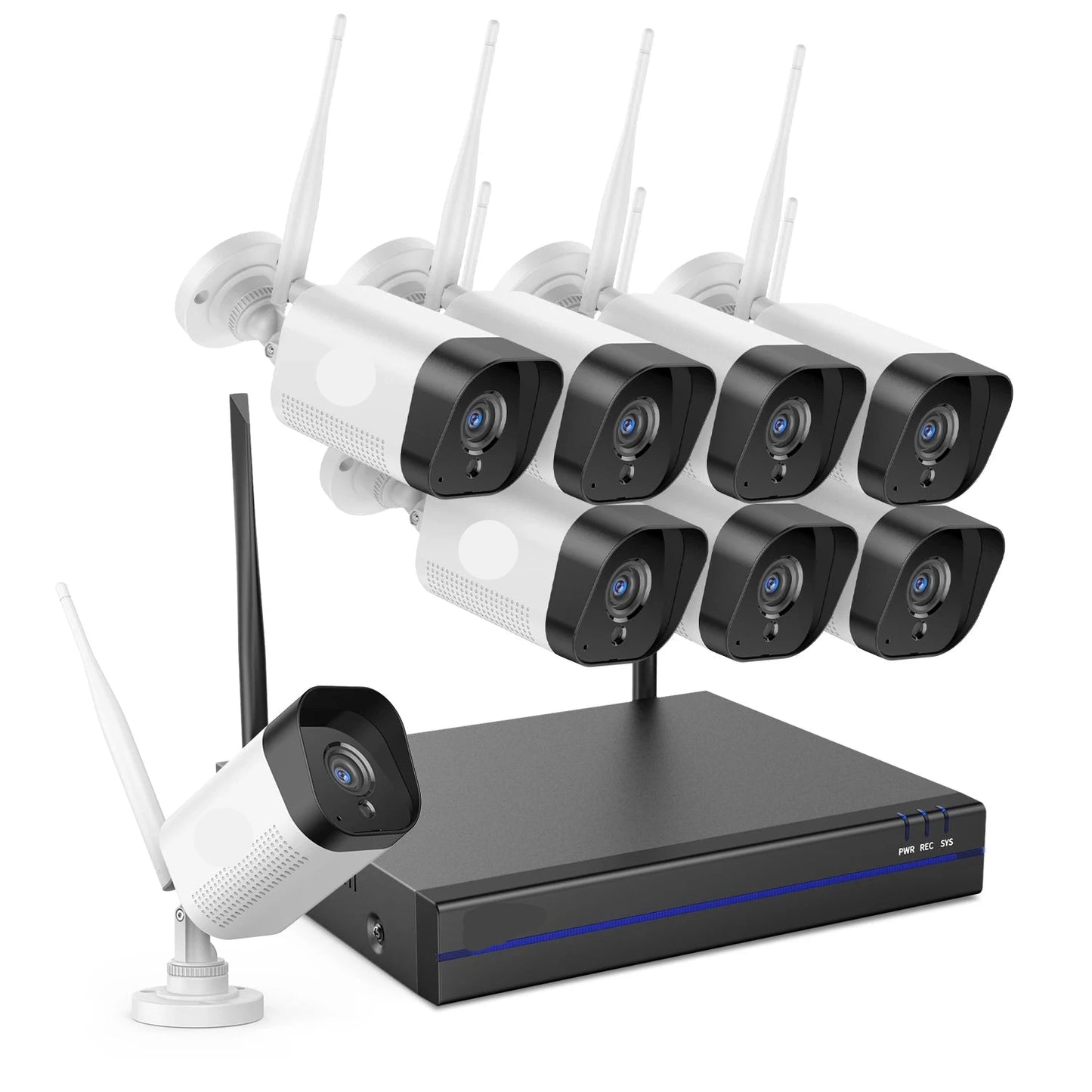 Draadloze Beveiligingscamera Set – Wifi Camera – Buitencamera – Nachtzicht Camera – IP66 Waterdicht – 3MP Resolutie – Bewegingsmelding