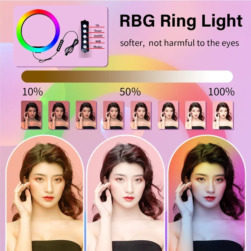 360° Photobooth – 360 Graden Foto Booth – Roterende Selfie Booth – Event Fotocabine – Groepsfoto Booth – RGB Ringlamp Met Dimbaar Licht – Geschikt Voor Maximaal 7 Personen