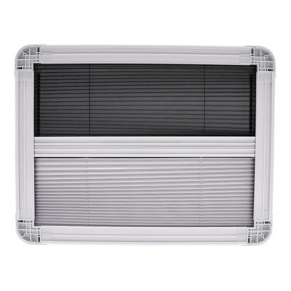 Uitzetraam Camper – Ventilatieraam – Ramen Caravan – Insectenhor – Aluminium Glas – Verstelbare Opening 65° – Vergrendelbare Handgreep - QUORE