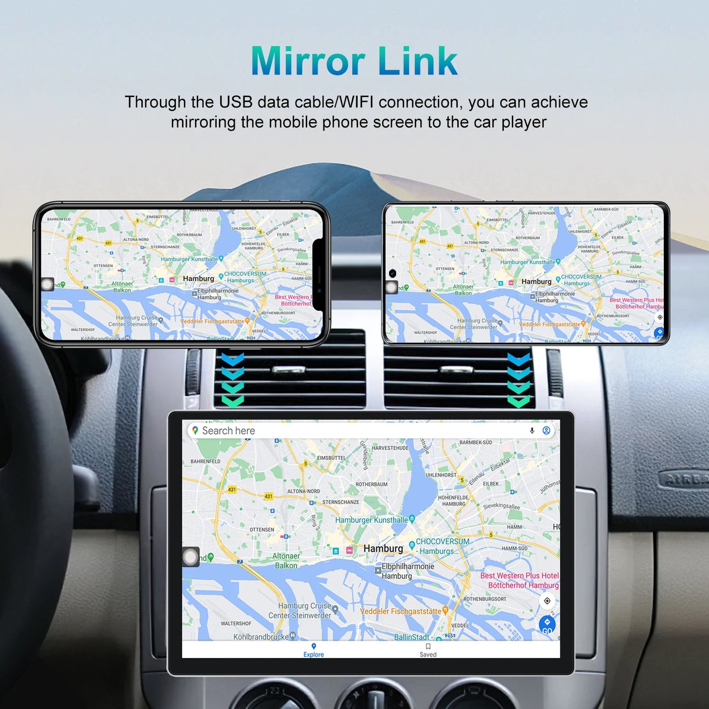 Car Radio – Autoradio – Multimedia Speler – Navigatiesysteem – Touchscreen – 13,1 Inch 2K Scherm – Android 13.0 – 4G 64GB Storage