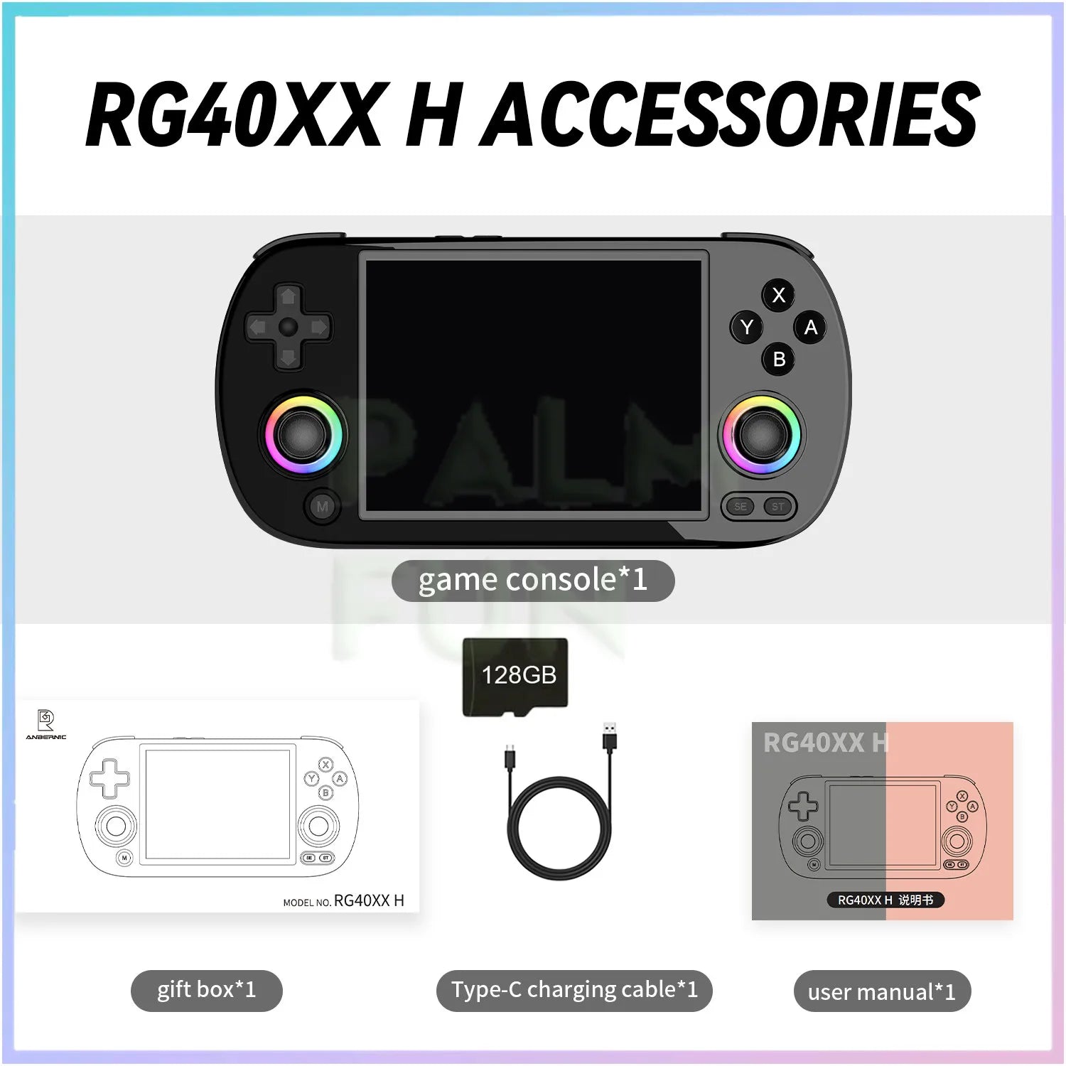 ANBERNIC RG40XX H Retro Handheld Game Console 64Bit 4 Inch IPS Screen Linux 5G WIFI Bluetooth HDMI-TV Output Video Gaming Player - QUORE