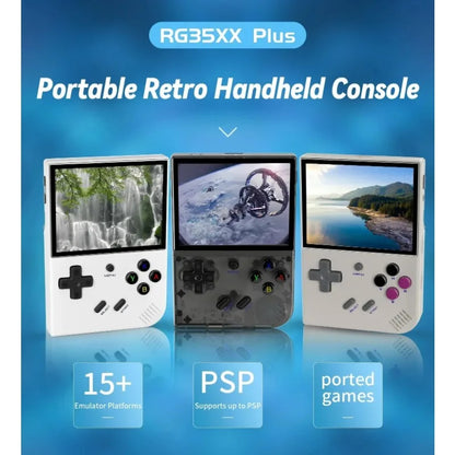 ANBERNIC RG35XX PLUS Handheld Game Player 3.5″ IPS 640*480 Screen Portable Video Game Player Christmas Gifts 5000+ Games - QUORE